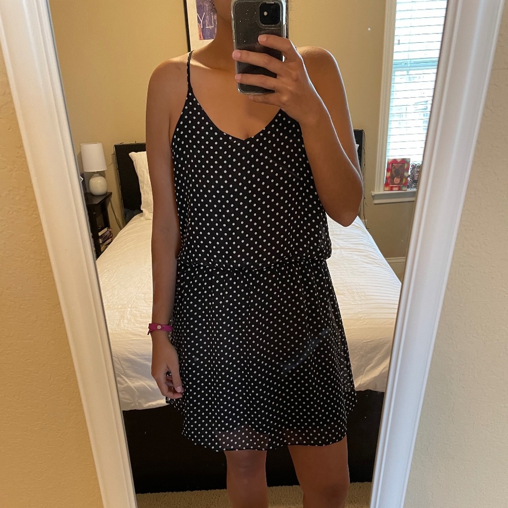 Black and White Polka Dot Dress